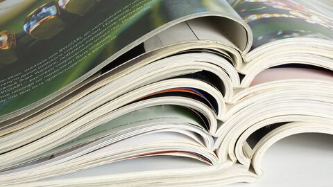 Zeitschriftenstapel Zeitschriftenstapel