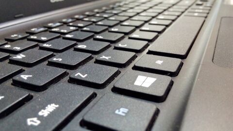 Tastatur Tastatur eines Laptops